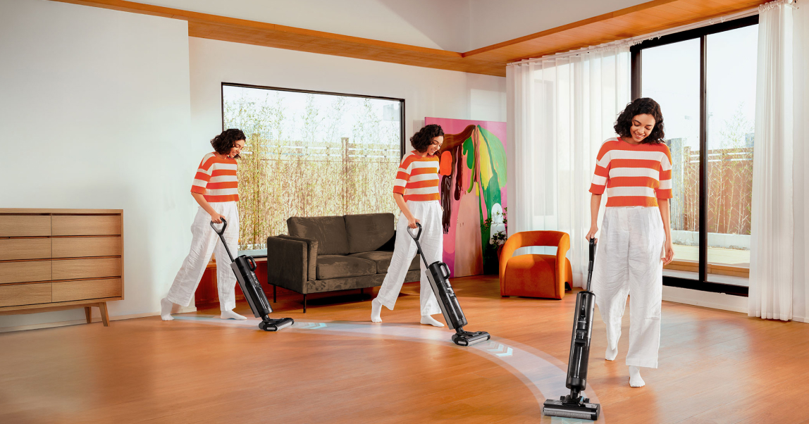 Убрать весь дом одним устройством: как пылесос Dreame Technology с LED-экраном и голосовыми подсказками помогает очистить сразу и твердые, и мягкие поверхности