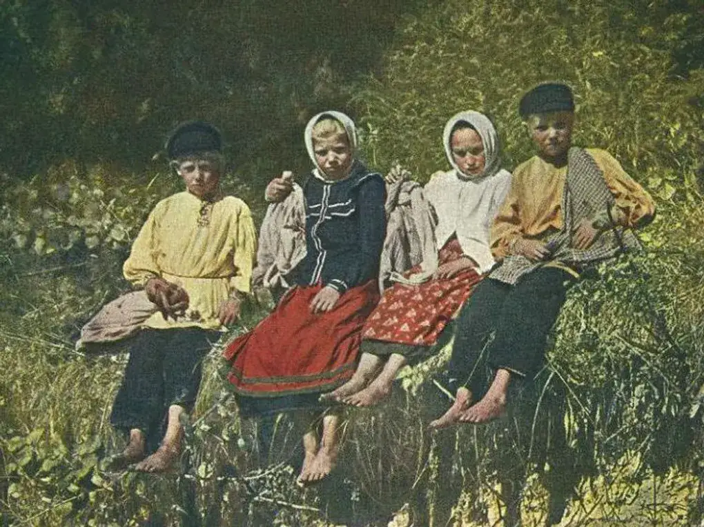 Крестьянские дети. 1906 год. Фотография: Сергей Прокудин-Горский / Мультимедиа Арт Музей, Москва