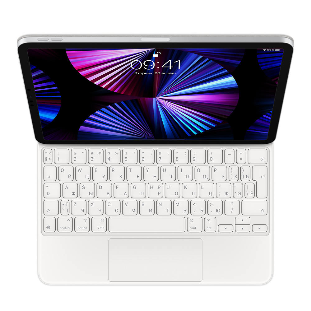 Клавиатура Magic Keyboard для iPad Pro 11-inch/iPad Air (4gen) White —  iTech Store