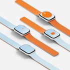 Превью-изображение №2 для товара «Ремешок магнитный двусторонний Apple Watch 44-49mm MOFT Snap Duo Голубой + Оранжевый»