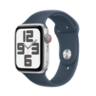 Превью-изображение №1 для товара «Apple Watch SE (2023) 44mm Silver Aluminum Case With Denim Sport Band (GPS) M/L»