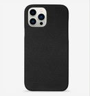 Превью-изображение №1 для товара «Чехол для тиснения кожаный для iPhone 13 Pro Черный»