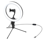 Превью-изображение №4 для товара «Кольцевая лампа Baseus Live Stream Holder-table Stand (10-inch Light Ring)Black»