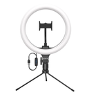 Превью-изображение №1 для товара «Кольцевая лампа Baseus Live Stream Holder-table Stand (10-inch Light Ring)Black»