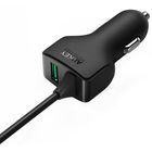 Превью-изображение №1 для товара «Автомобильное зу Aukey Car Charger with Type-C line and 1-Port (black)»