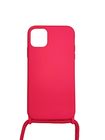 Превью-изображение №1 для товара «Чехол iTech со шнурком для iPhone 11 Pro Розовый яркий»