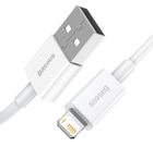 Превью-изображение №3 для товара «Кабель Baseus Superior Series Fast Charging Data Cable USB to iP 2.4A 0.25m White»