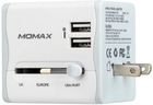 Превью-изображение №2 для товара «Универсальное зарядное устройство Momax 1-World Dual USB AC Travel Adapter UA4W»