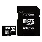 Превью-изображение №1 для товара «Флеш карта microSDHC 32Gb Class10 Silicon Power SP032GBSTH010V10-SP + adapter»