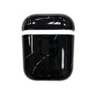 Превью-изображение №1 для товара «Чехол Пластиковый мрамор для AirPods черный»