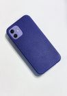 Превью-изображение №1 для товара «Чехол для тиснения кожаный для iPhone 12/12 Pro Синий»