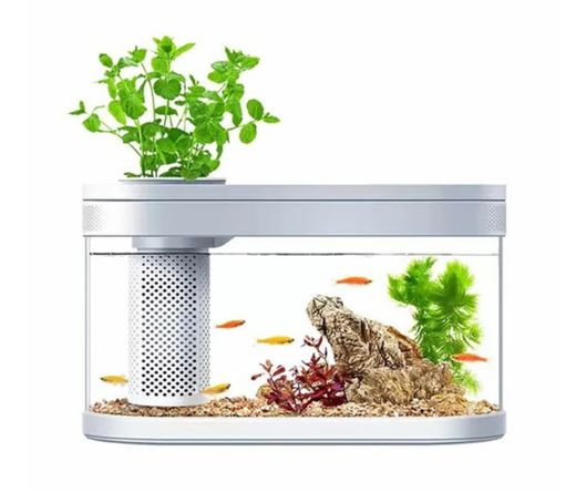 аквариум xiaomi geometry fish tank aquaponics ecosystem c180 standart set, аквариум xiaomi c180, акваферма xiaomi descriptive geometry c180 smart fish tank, аквариум сяоми