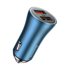 Превью-изображение №2 для товара «Автомобильное ЗУ Baseus Golden Dual Quick Charger USB+USB 40W Blue»