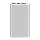 Превью-изображение №1 для товара «Универсальная батарея Xiaomi Mi Power bank 3 Silver 2 x USB 10000 mAh»