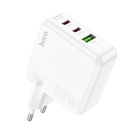 Превью-изображение №2 для товара «Адаптер Hoco C113A Awesome PD65W dual port USB+Type-C White»