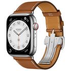 Превью-изображение №1 для товара «*Apple Watch Hermes Series 8 Silver Stainless Steel Case with Deployment Fauve 45 mm»