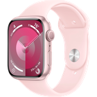 Превью-изображение №1 для товара «Apple Watch Series 9 45mm Pink Aluminum Case with Light Pink Sport Band (GPS) S/M»