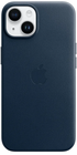 Превью-изображение №1 для товара «Чехол iTech Leather Premium Magsafe для iPhone 15 Blue»