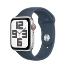 Превью-изображение №1 для товара «Apple Watch SE (2023) 44mm Silver Aluminum Case With Storm Blue Sport Band (GPS) M/L»