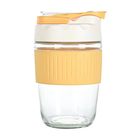Превью-изображение №1 для товара «Бутылка-шейкер Full Lattice Grass Coffe Double Drink 380ml Yellow»