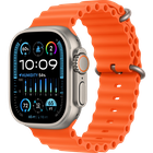 Превью-изображение №1 для товара «Apple Watch Ultra 2 49mm Titanium Case with Orange Ocean Band»