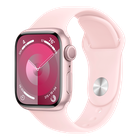 Превью-изображение №1 для товара «Apple Watch Series 9 41mm Pink Aluminum Case with Light Pink Sport Band (GPS) M/L»