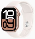 Превью-изображение №1 для товара «Apple Watch Series 10 46mm Rose Gold Aluminium Case with Starlight Sport Band (GPS) M/L»