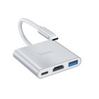 Превью-изображение №3 для товара «Многофункциональный 3-in-1 Type-C Adapter Hoco HB14»