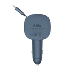 Превью-изображение №2 для товара «Автомобильное З/У Momax 60W dual-port With Built-In Retractable Cable car charger»