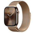 Превью-изображение №1 для товара «Apple Watch Series 10 46mm Gold Titanium Case with Gold Milanese Loop M/L (GPS+ CEL)»