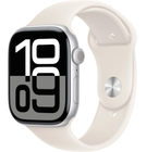 Превью-изображение №1 для товара «Apple Watch Series 10 46mm Silver Aluminium Case with Starlight Sport Band (GPS) S/M»