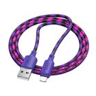 Превью-изображение №1 для товара «Кабель HOCO X116 Meridian USB - Lightning gradient purple, 2.4A, 1m»