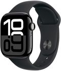 Превью-изображение №1 для товара «*Apple Watch Series 10 42mm Jet Black Aluminium Case with Black Sport Band (GPS) S/M»