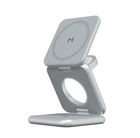 Превью-изображение №1 для товара «Складное беспроводное ЗУ Magssory Fold Pro 3 в 1 Silver»