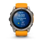 Превью-изображение №2 для товара «Умные часы Garmin Fenix 8 51mm AMOLED Sapphire Titanium With Orange Band»