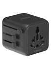 Превью-изображение №1 для товара «Адаптер Momax Universal Travel Adapter with Dual AC Black»