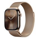 Превью-изображение №1 для товара «Apple Watch Series 10 42mm Gold Titanium Case with Gold Milanese Loop (GPS+ CEL)»