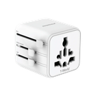 Превью-изображение №1 для товара «Адаптер Momax Universal Travel Adapter with Dual AC White»