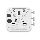 Превью-изображение №2 для товара «Адаптер Momax Universal Travel Adapter with Dual AC White»