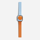 Превью-изображение №3 для товара «Ремешок магнитный двусторонний Apple Watch 40-42mm MOFT Snap Duo Голубой + Оранжевый»