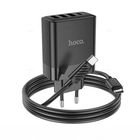 Превью-изображение №4 для товара «Адаптер Hoco C127A Intelligent PD45W 3 USB+Type-C Charger Black»