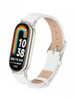 Превью-изображение №1 для товара «Ремешок кожаный для Xiaomi Smart Band 9/8 White»