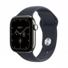Превью-изображение №1 для товара «Apple Watch Series 12 42mm Natural Titanium Case with Navy Blue Sport Band (GPS+Cellular) S/M»