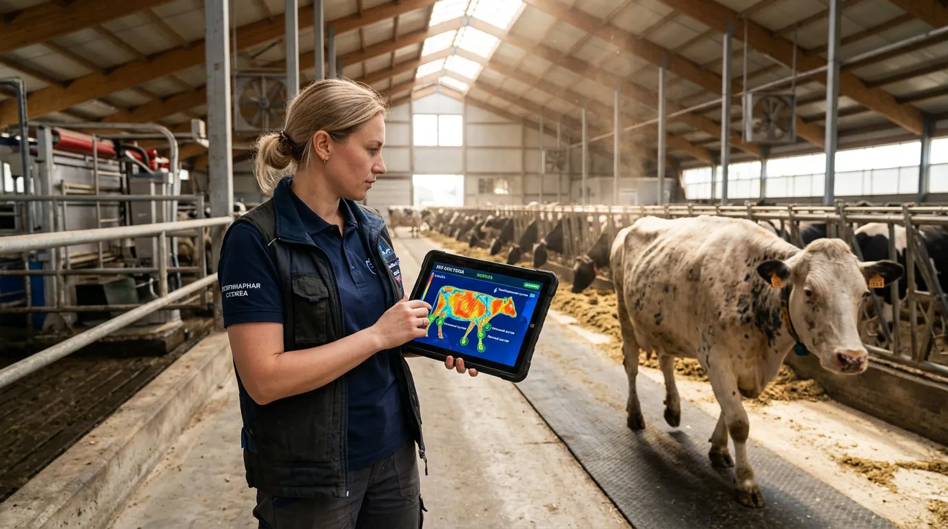 Photo - AI Veterinarian Tracks Every Step Cattle Take