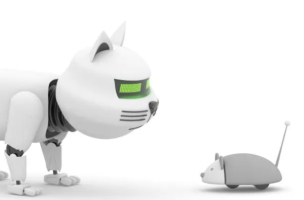 In a Russian Supermarket, a “Robot Cat” Winks and Offers Chocolate