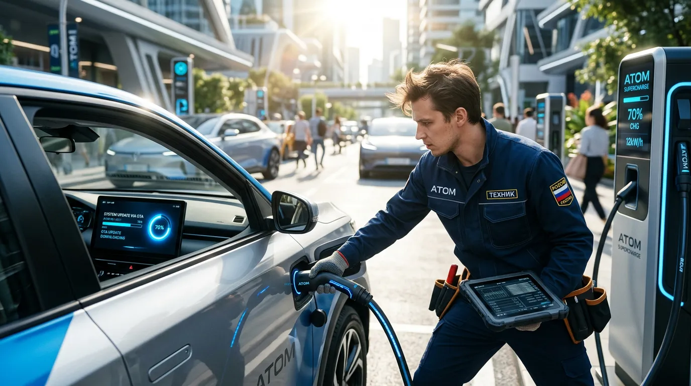 Photo - T2 Connects Russia’s Atom EV to Its Network Services
