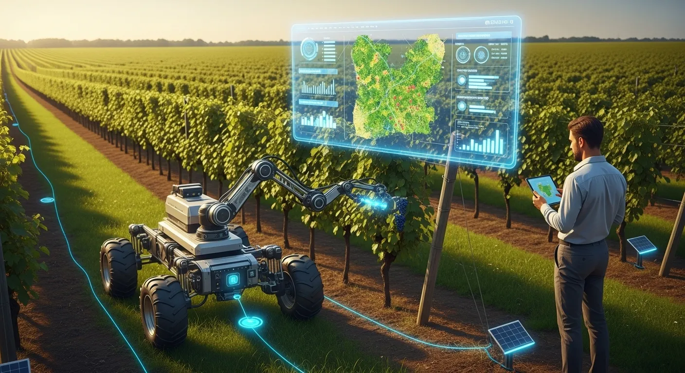 Robot Takes Over Vineyard Care in Southern Russia