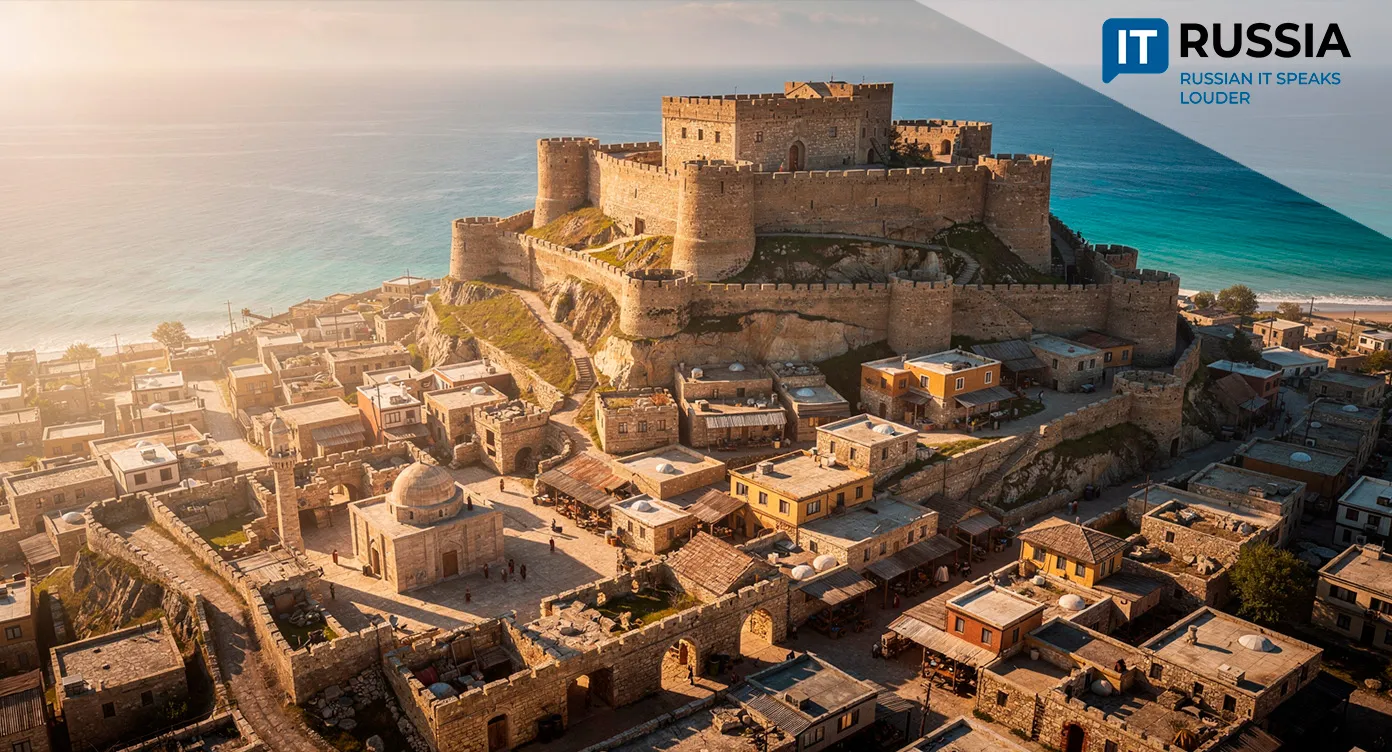 Old Derbent From a Bird’s-Eye View