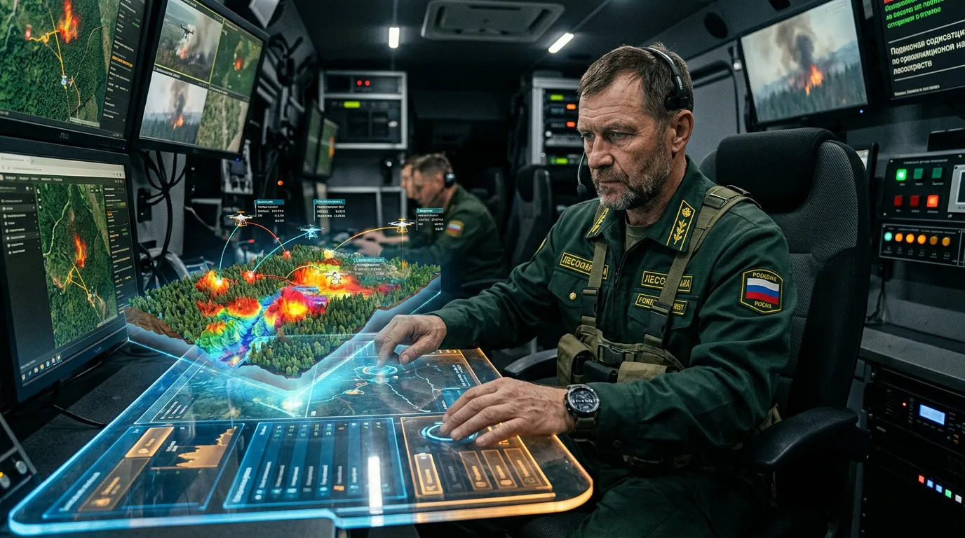 Photo - Drones Set to Bring Rain to Fight Wildfires in Russia