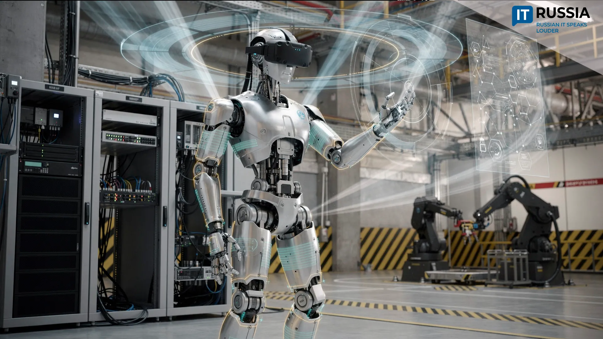 Russia Unveils VR-Controlled Humanoid Robot Technology